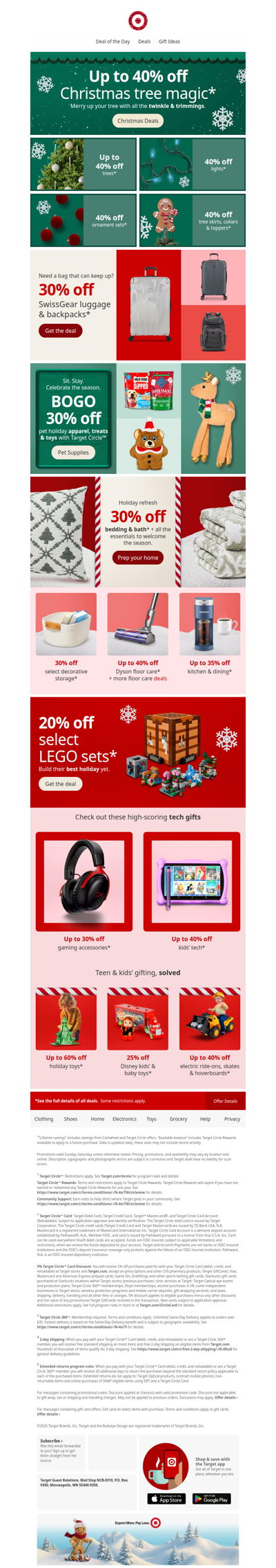 It's glow time: up to 40% off Christmas tree essentials 🎄