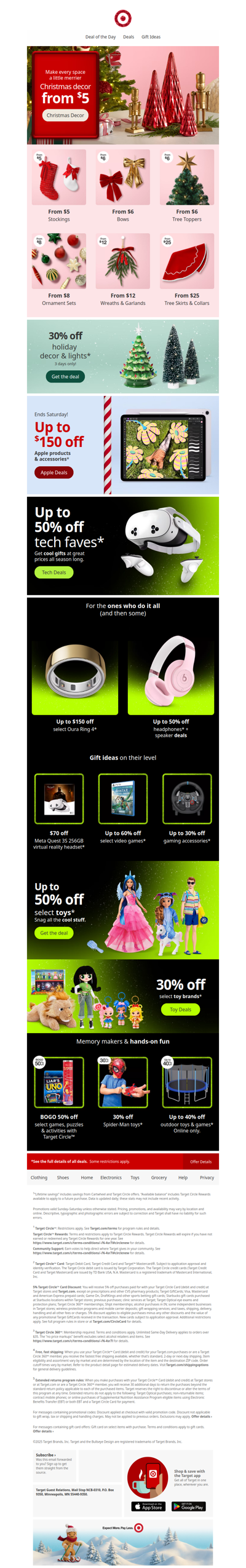 Christmas decor starting at $5 🎄✨