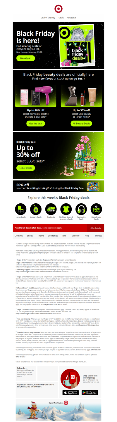 Your Black Friday Weekly Ad is here.