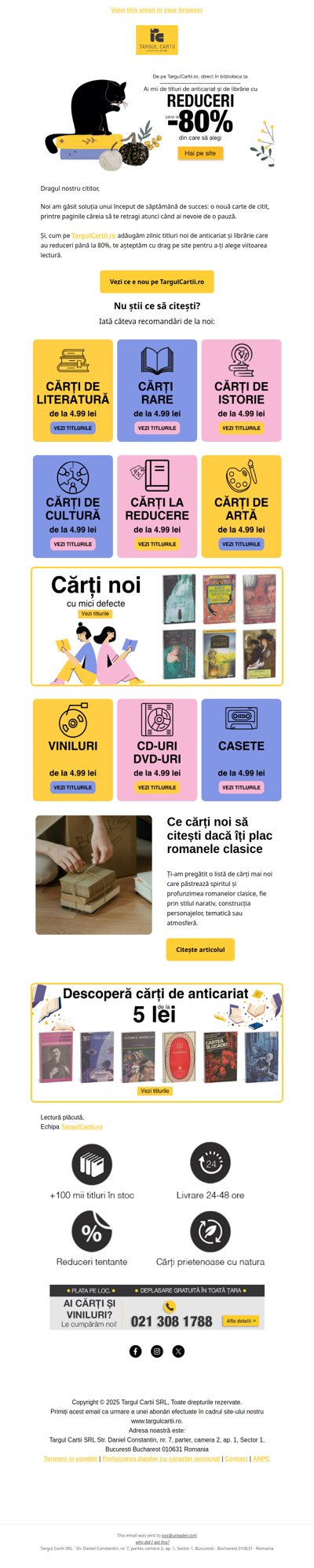 Noutăți literare și reduceri până la 80%🌟