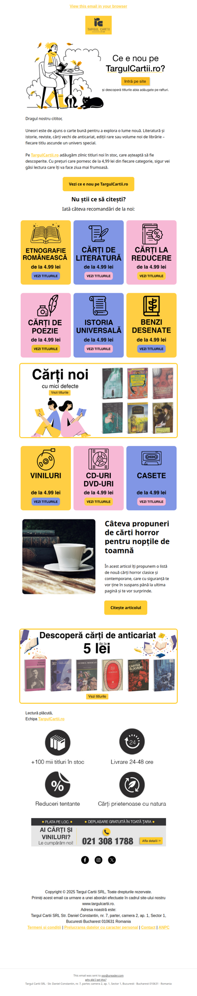 Ai văzut noutățile de pe site? 📚