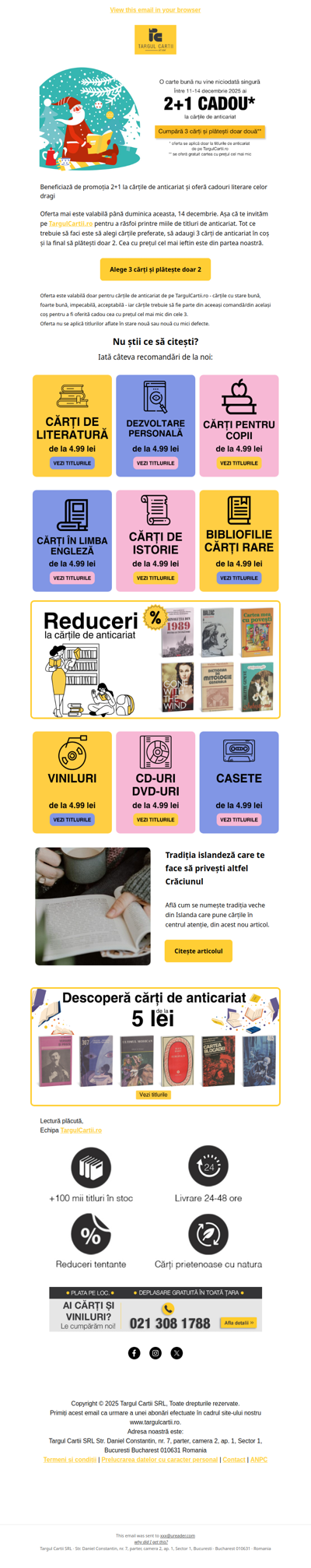 Ai 2+1 cadou la cărțile de anticariat 🎁