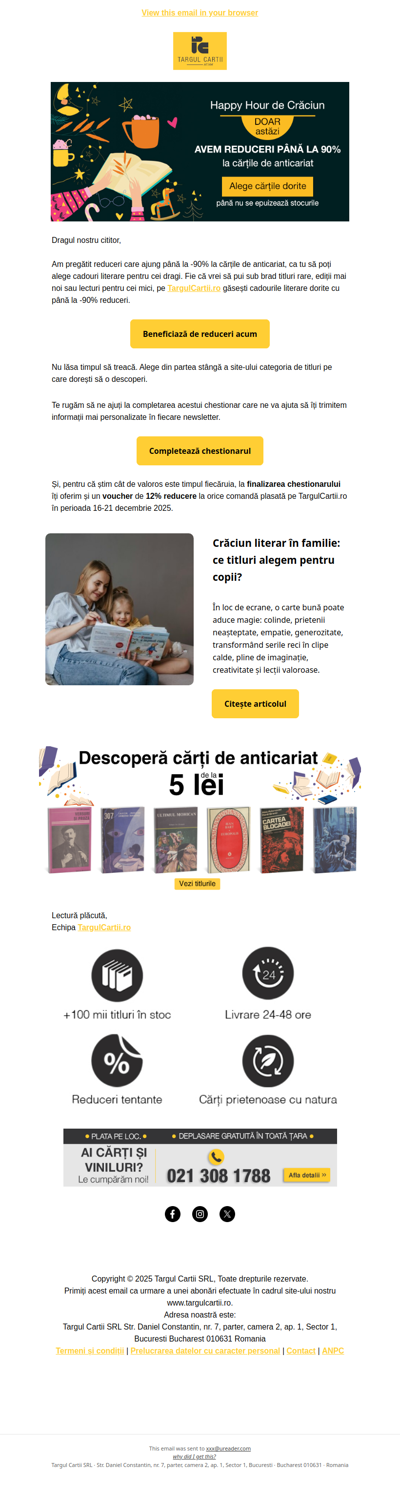 Până la -90% la cărțile de anticariat. Doar azi.⏰