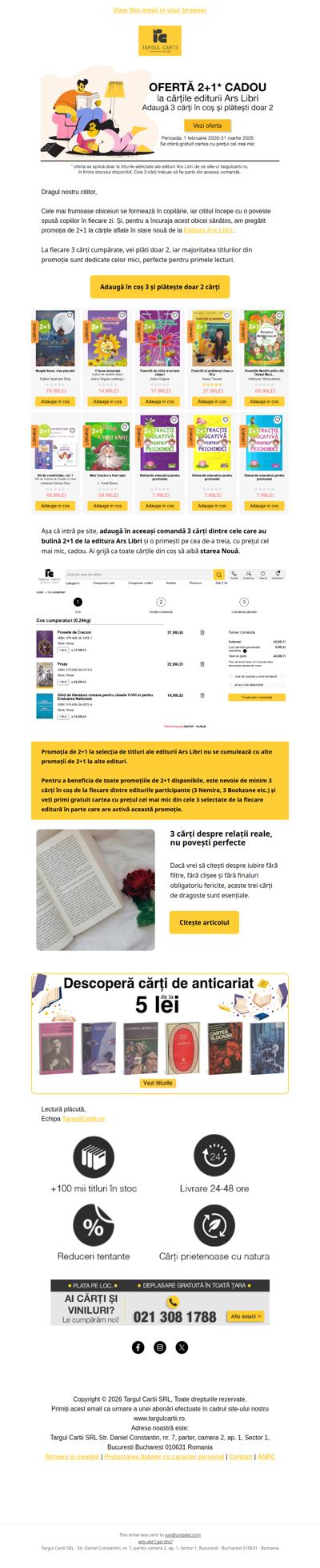 2+1 CADOU la Editura Ars Libri. Plăcerea lecturii🎁