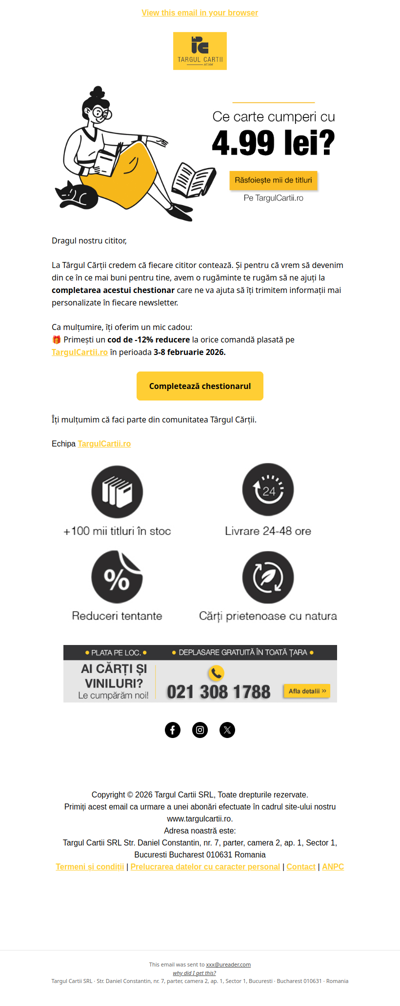 Tu completezi chestionarul, noi îți oferim cadou 🎁