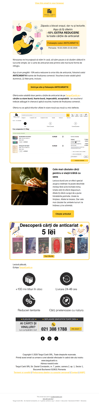 Ninge cu un voucher CADOU la cărțile de anticariat ❄️📖