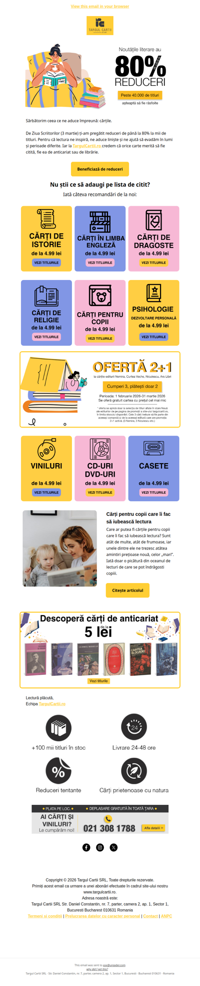 Sărbătorim cărțile cu până la 80% reduceri 🎁