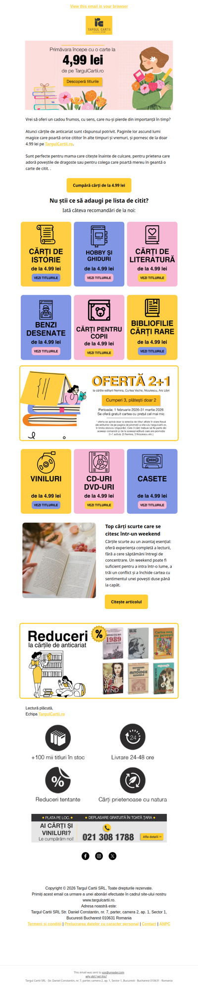 O carte de 4.99 lei este cadoul perfect pentru 8 martie💐