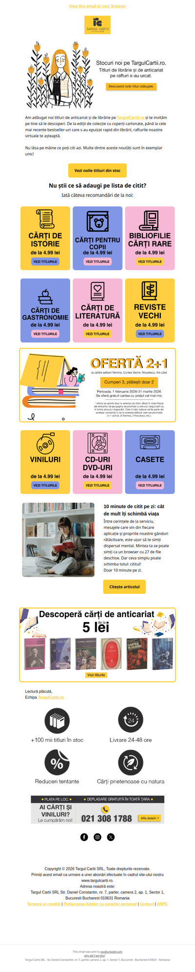 Sute de titluri tocmai au ajuns pe rafturi 📖