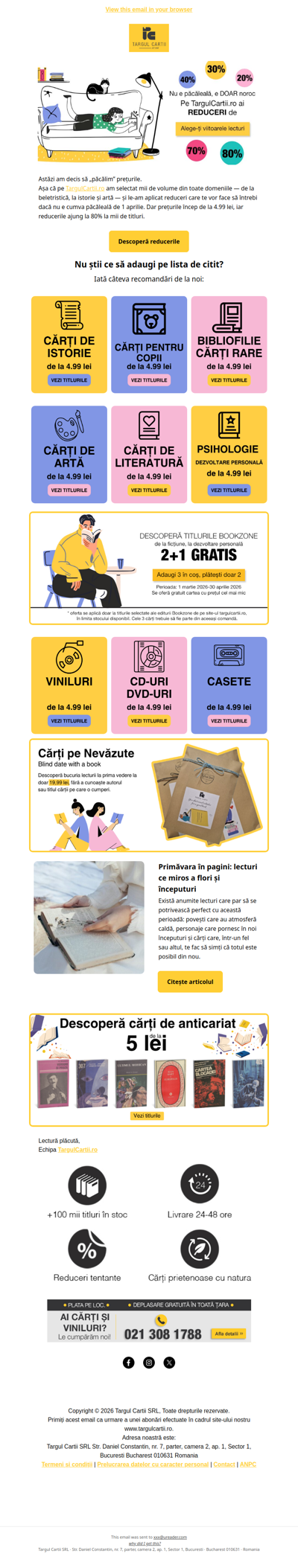 Avem REDUCERI până la 80%. Nu e păcăleală 🌟