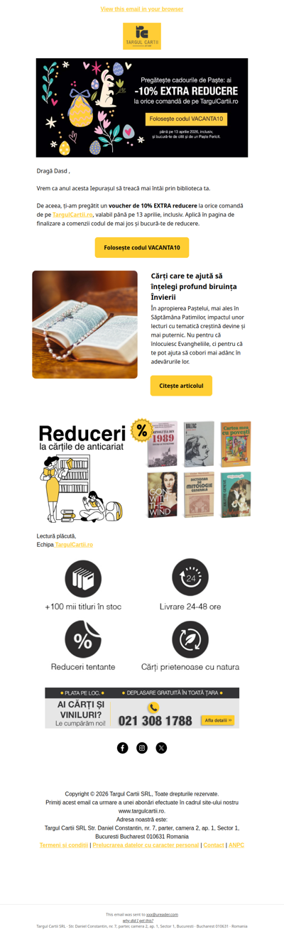 Dasd ai un voucher CADOU la orice comandă🎁