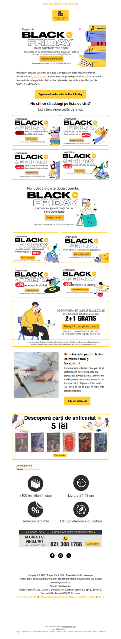 START la Black Friday Literar cu mii de REDUCERI 🎉