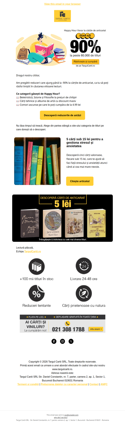 START HAPPY HOUR! Reduceri de până la -90%🤩