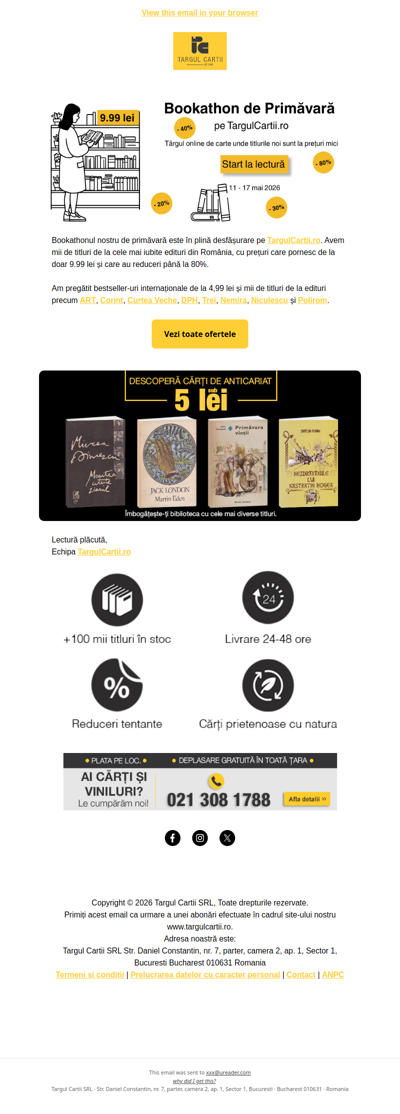 Ai văzut REDUCERILE de la Bookathonul de primăvară?  🌟