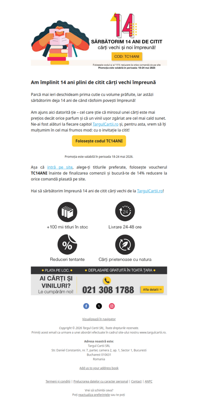 Împlinim 14 ani și-ți oferim un CADOU 🥳