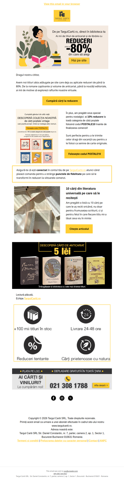 Până la -80% la titluri noi + un VOUCHER surpriză 🎁