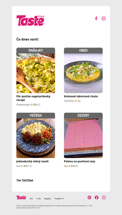 Dochádzajú ti nápady, čo variť dnes či zajtra?