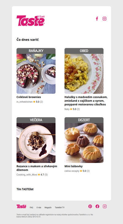 Dochádzajú ti nápady, čo variť dnes či zajtra?