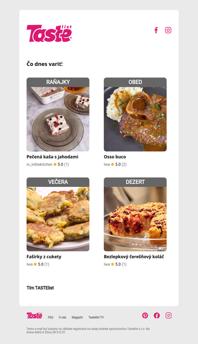 Naštartuj ešte dnes zmenu v jedálničku