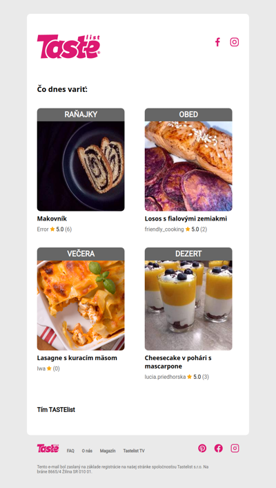 Naštartuj ešte dnes zmenu v jedálničku