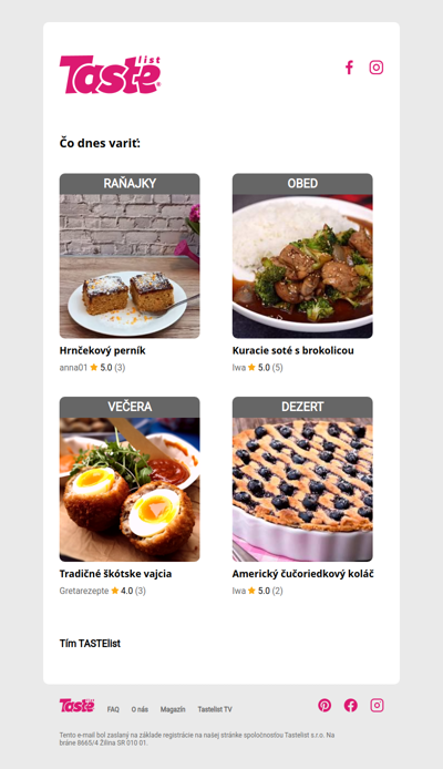 Dochádzajú ti nápady, čo variť dnes či zajtra?