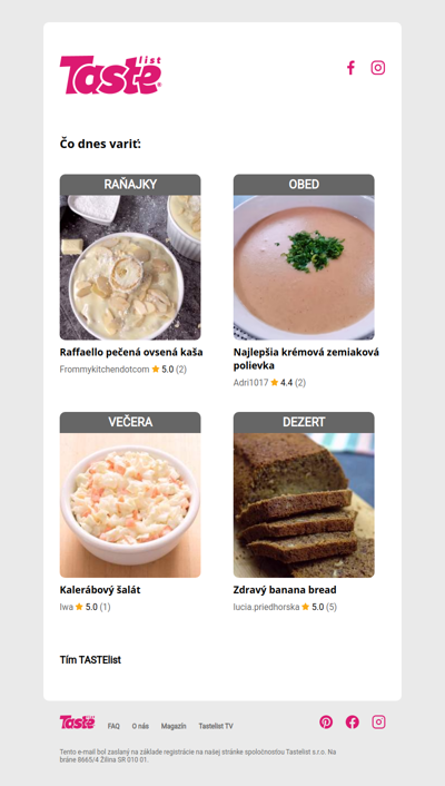 Pripravuješ dookola tie isté jedlá?