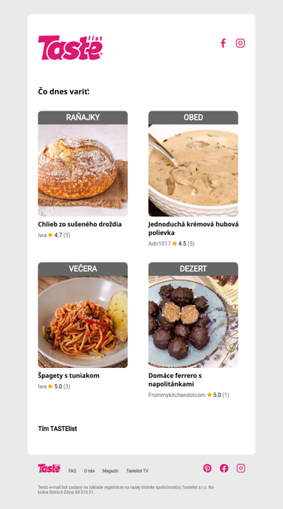 Dochádzajú ti nápady, čo variť dnes či zajtra?