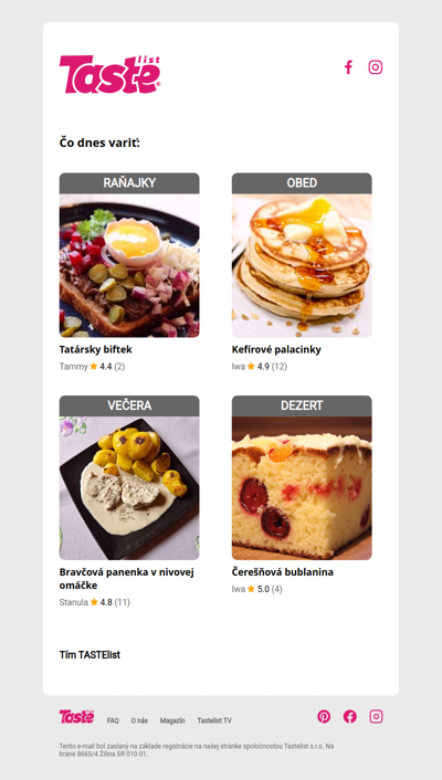 Pripravuješ dookola tie isté jedlá?