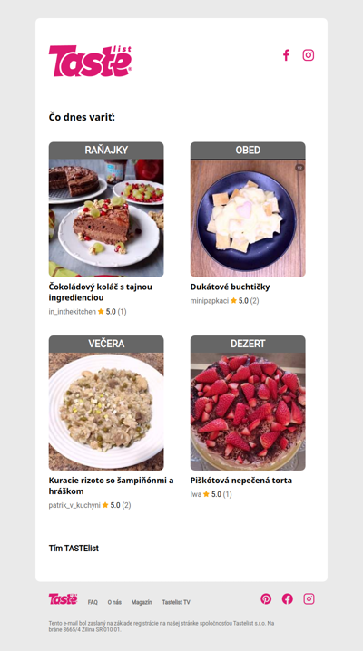 Pripravuješ dookola tie isté jedlá?