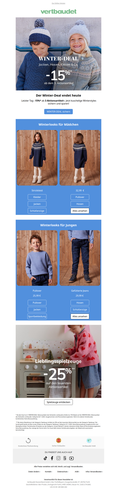 Letzte Chance auf -15%
