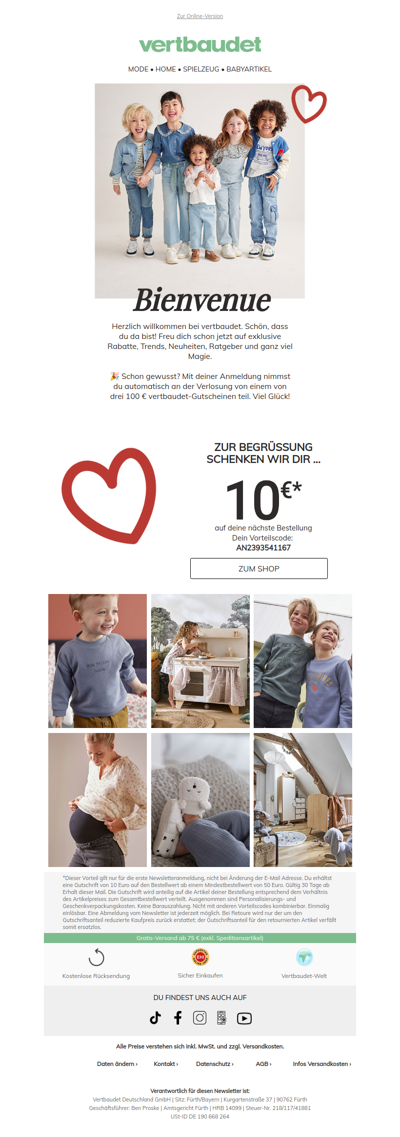 Dein 10€ Willkommens-Gutschein!