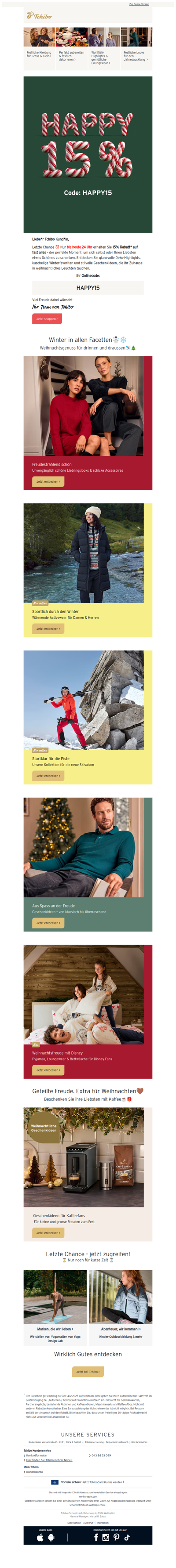 ⏰Nur heute: 15% Rabatt* auf alles‼️