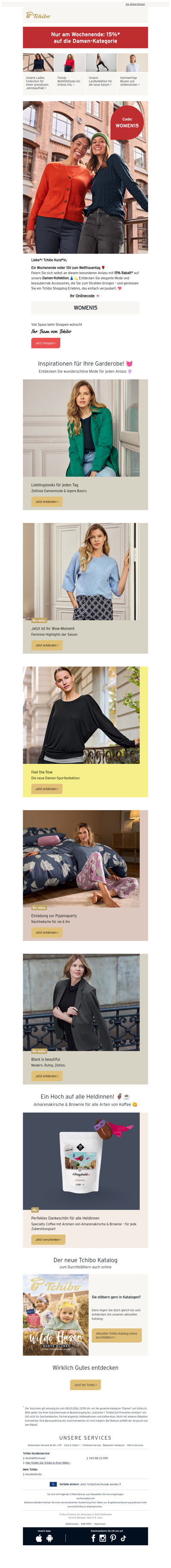 15% Rabatt* zum Weltfrauentag🌹