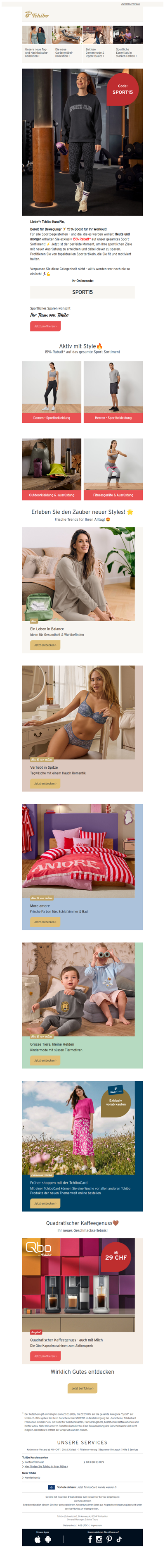 ⚡️15 % auf das gesamte Sport-Sortiment* ⚡️