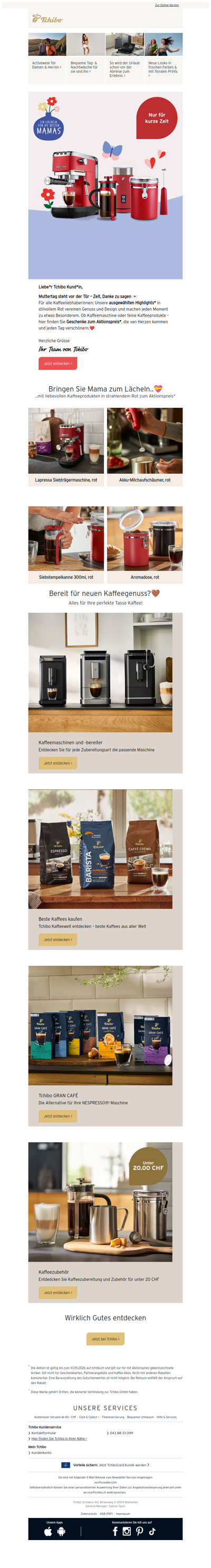 Muttertag: Kleine Gesten, grosser Genuss ☕❤️