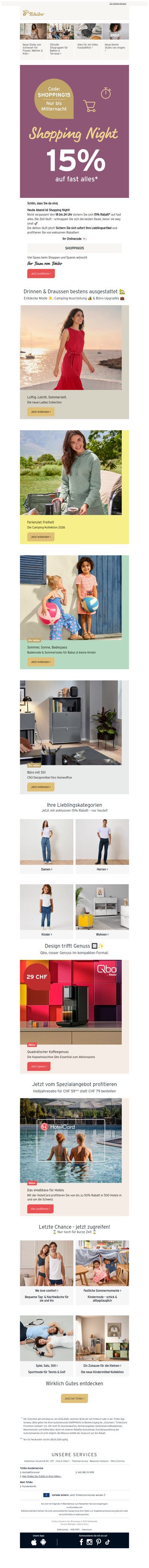 📣 Jetzt geht’s los: Ihre Shopping Night hat begonnen! 🛍️