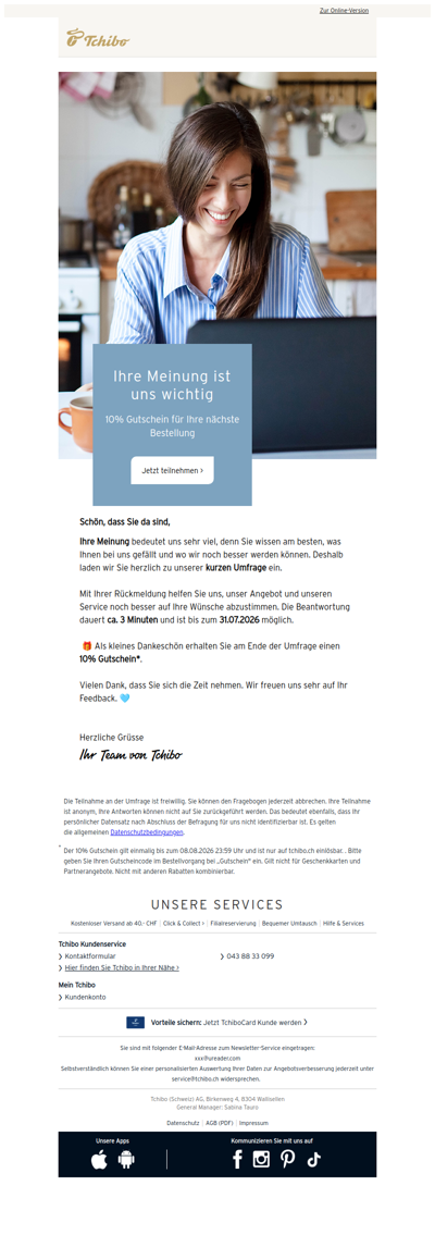 Ihre Rückmeldung macht den Unterschied! 🩵😀