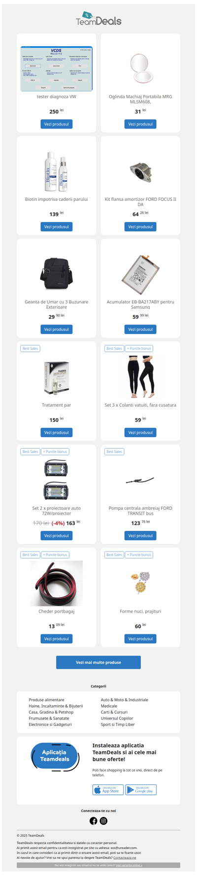 Fii la curent cu cele mai noi oferte