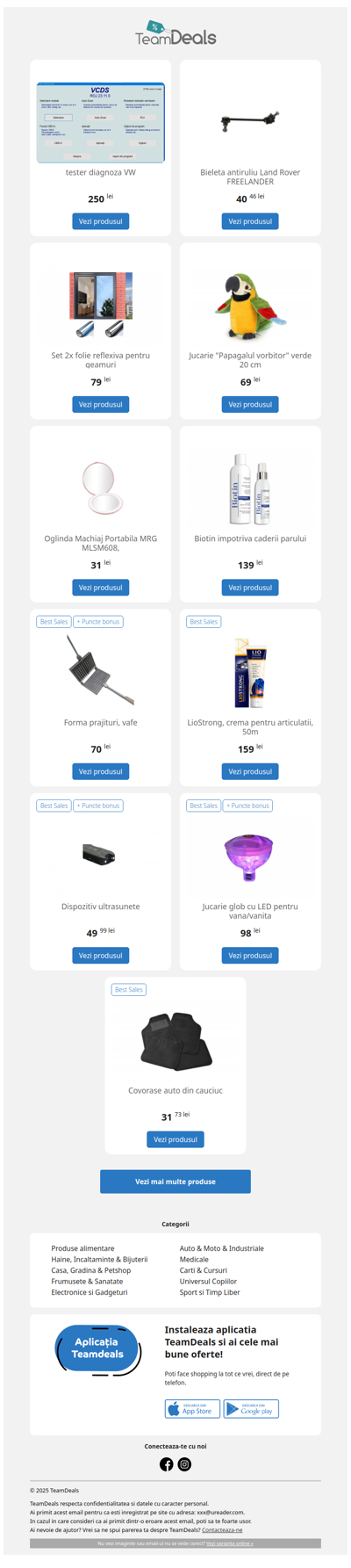 Fii la curent cu cele mai noi oferte