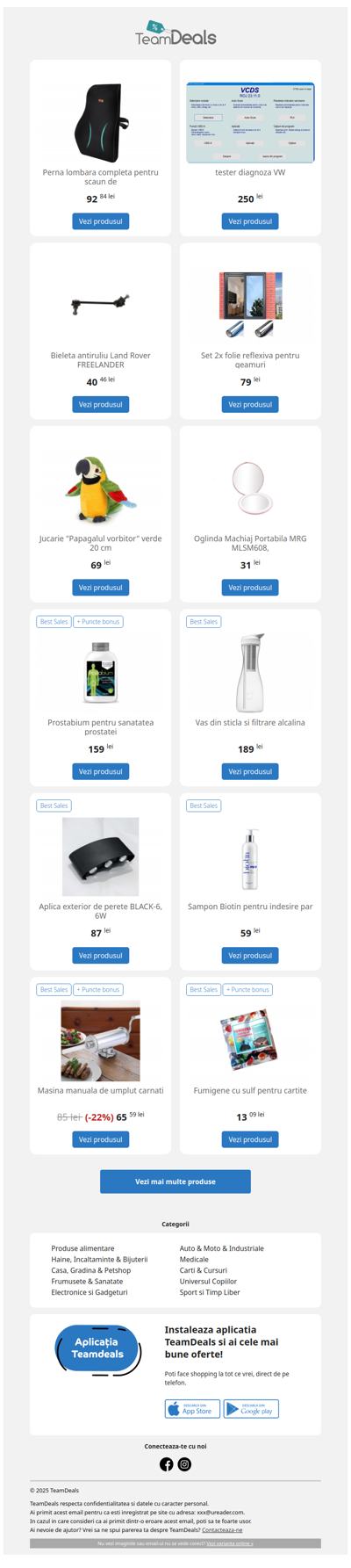 Fii la curent cu cele mai noi oferte