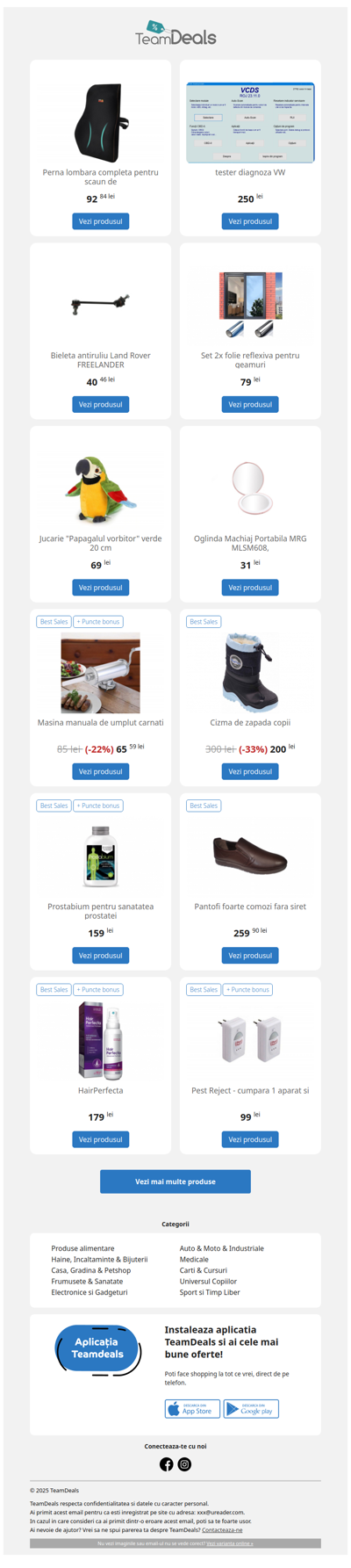 Fii la curent cu cele mai noi oferte