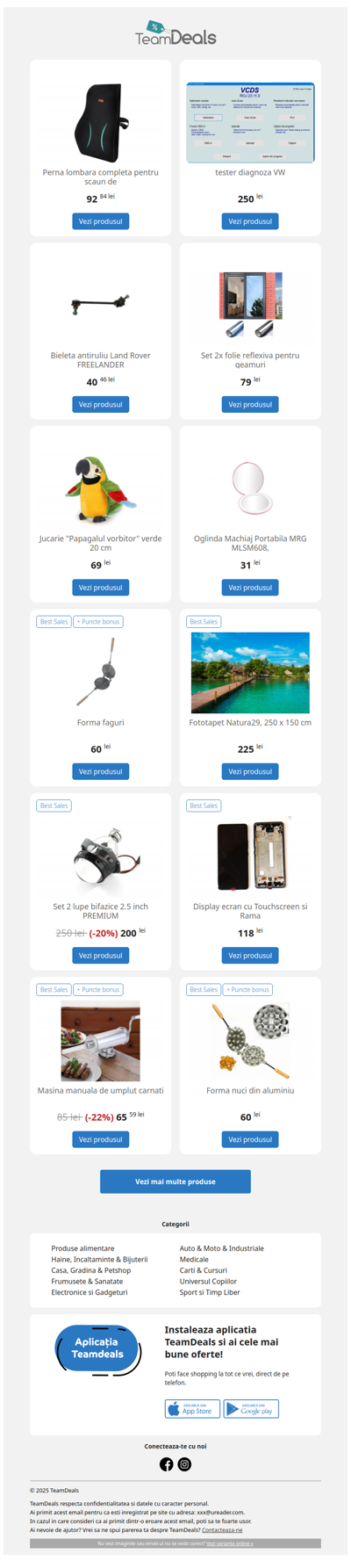 Fii la curent cu cele mai noi oferte