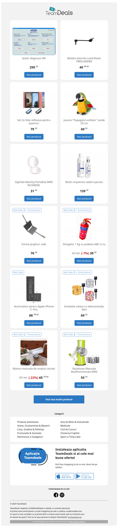 Fii la curent cu cele mai noi oferte