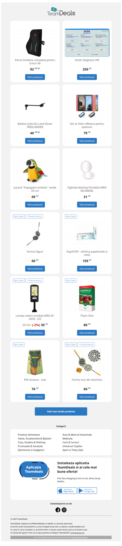 Fii la curent cu cele mai noi oferte