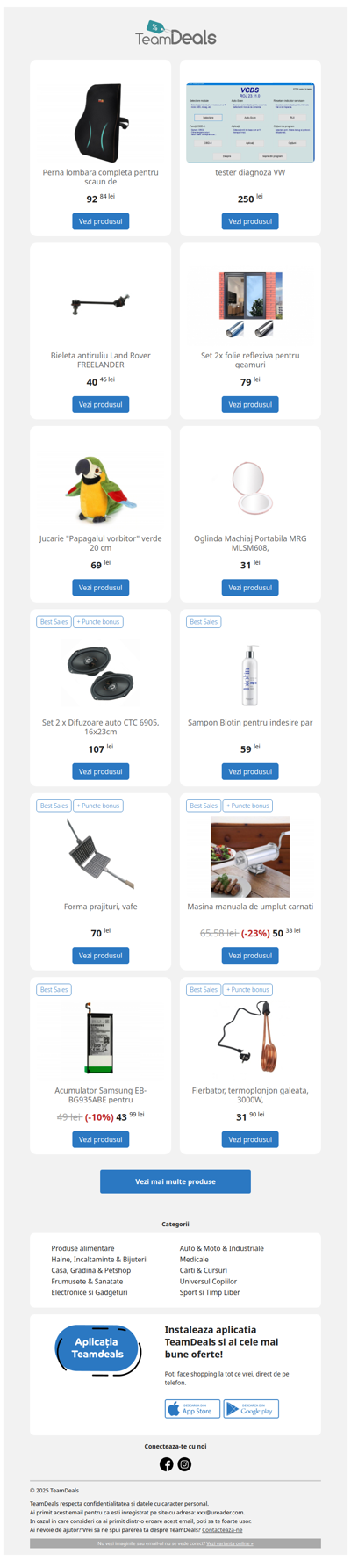 Fii la curent cu cele mai noi oferte