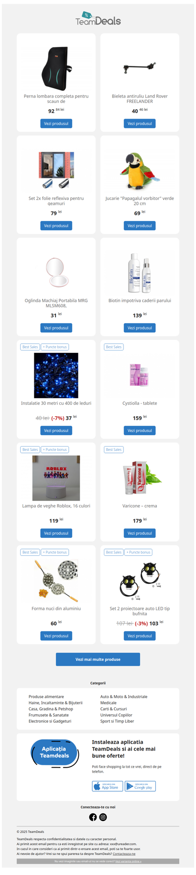 Fii la curent cu cele mai noi oferte