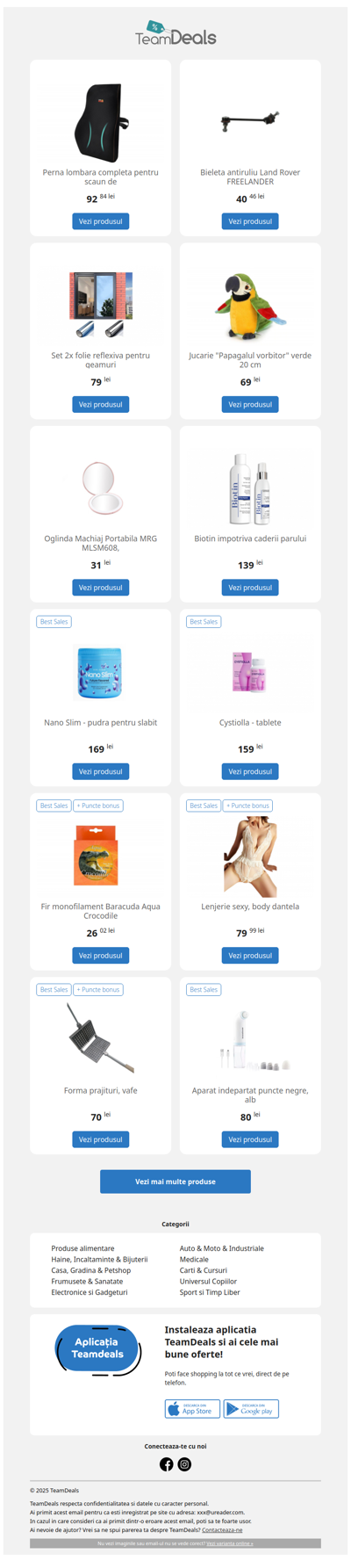 Fii la curent cu cele mai noi oferte