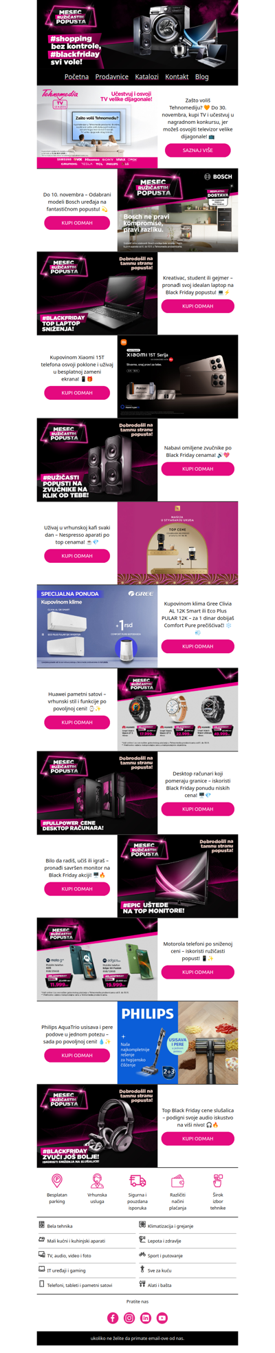 Tehnomedia MESEC RUŽIČASTIH POPUSTA! 📣