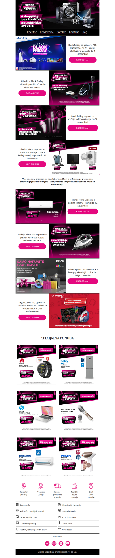 ⏳ Black Friday finiš – poslednji dani ružičastih popusta! 💥