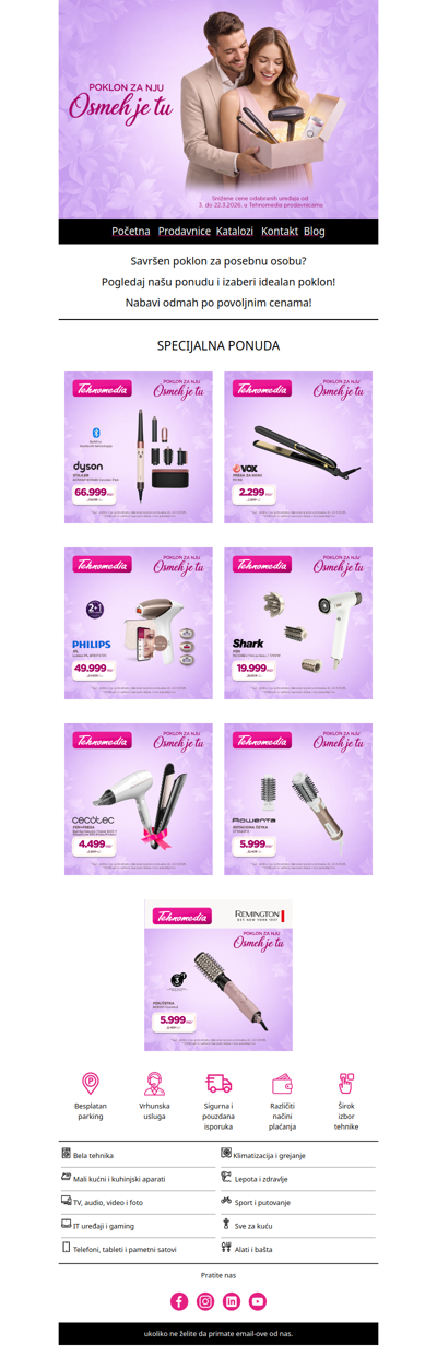 🌸🎉🛍️ Savršeni pokloni za 8. mart – po super cenama!